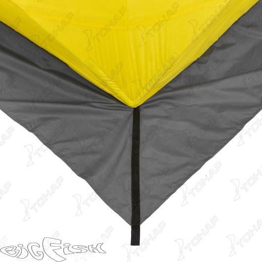 картинка Палатка зимняя утепл. ЮРТА Premium желтый/серый (HS-WSCI-P-YG) Helios от магазина BigFish