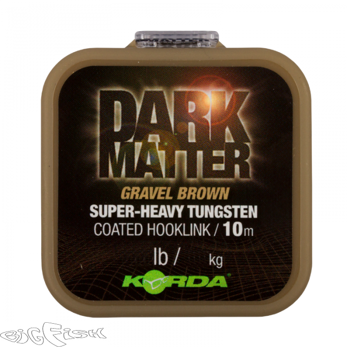 картинка KORDA Поводковый материал Dark Matter Tungsten Coated Braid Gravel Brown 25lb 10м от магазина BigFish
