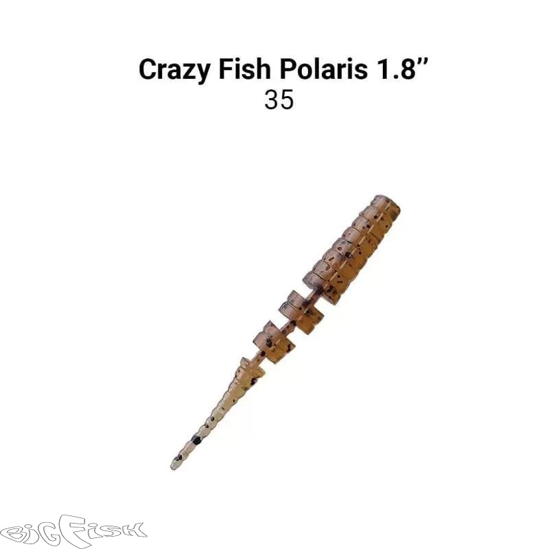 картинка Cиликон съедобный Crazy Fish Polaris 1.8" 5-45-35-6  8шт. от магазина BigFish