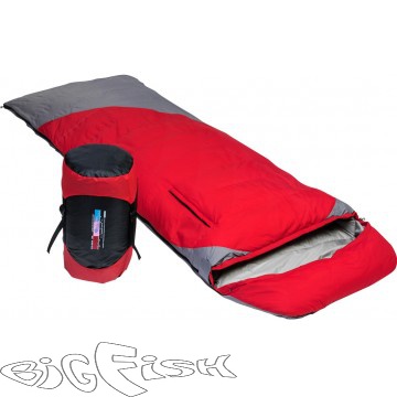 картинка Спальный мешок пуховый (190+30)х80см (t-25C) красный (PR-YJSD-32-R) PR от магазина BigFish