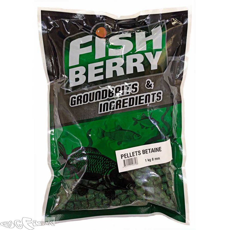 картинка Пеллетс медленно растворимый FISHBERRY зеленый бетаин 8мм 1кг от магазина BigFish