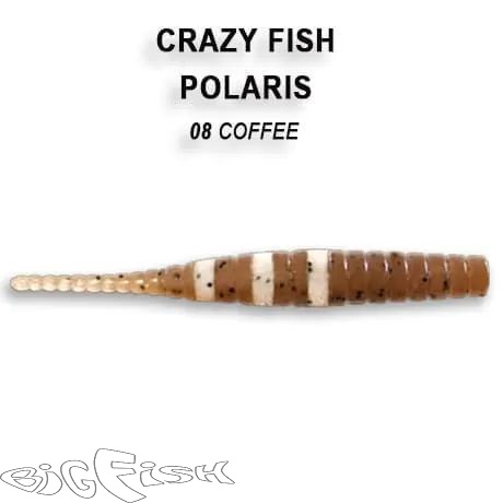картинка Cиликон съедобный Crazy Fish Polaris 1.8" 5-45-8-3  8шт. от магазина BigFish