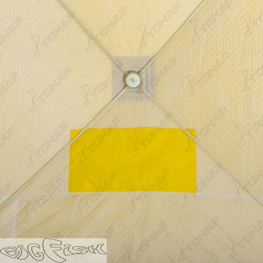 картинка Палатка зимняя утепл. ЮРТА Premium желтый/серый (HS-WSCI-P-YG) Helios от магазина BigFish
