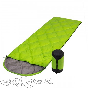 картинка Спальный мешок пуховый (190+30)х75см (t-5C) зеленый (PR-YJSD-25-G) PR от магазина BigFish