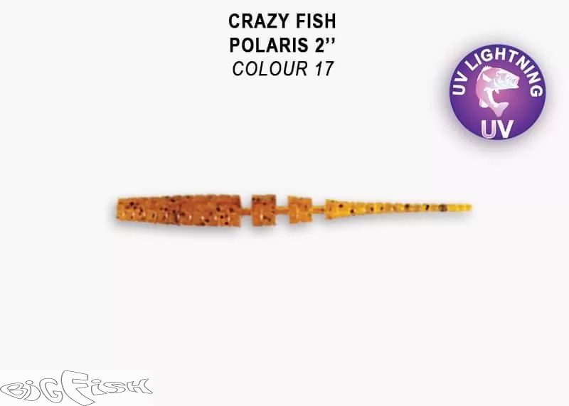 картинка Cиликон съедобный Crazy Fish Polaris 2.2" 17-54-17-6  8шт. от магазина BigFish