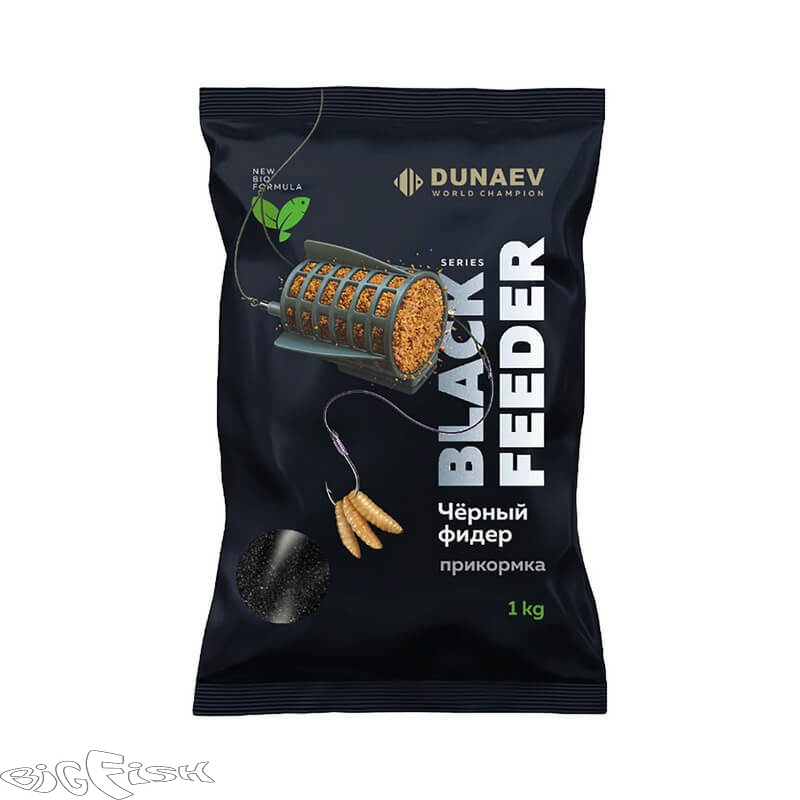 картинка Прикормка DUNAEV BLACK Series 1 кг FEEDER (Фидер) от магазина BigFish