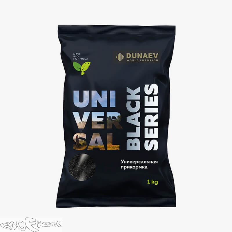 картинка Прикормка DUNAEV BLACK Series 1 кг UNIVERSAL (Универсальная) от магазина BigFish