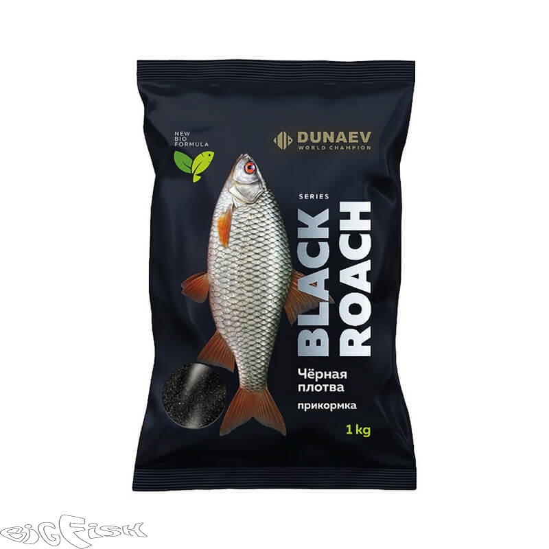 картинка Прикормка DUNAEV BLACK Series 1 кг ROАCH (Плотва) от магазина BigFish
