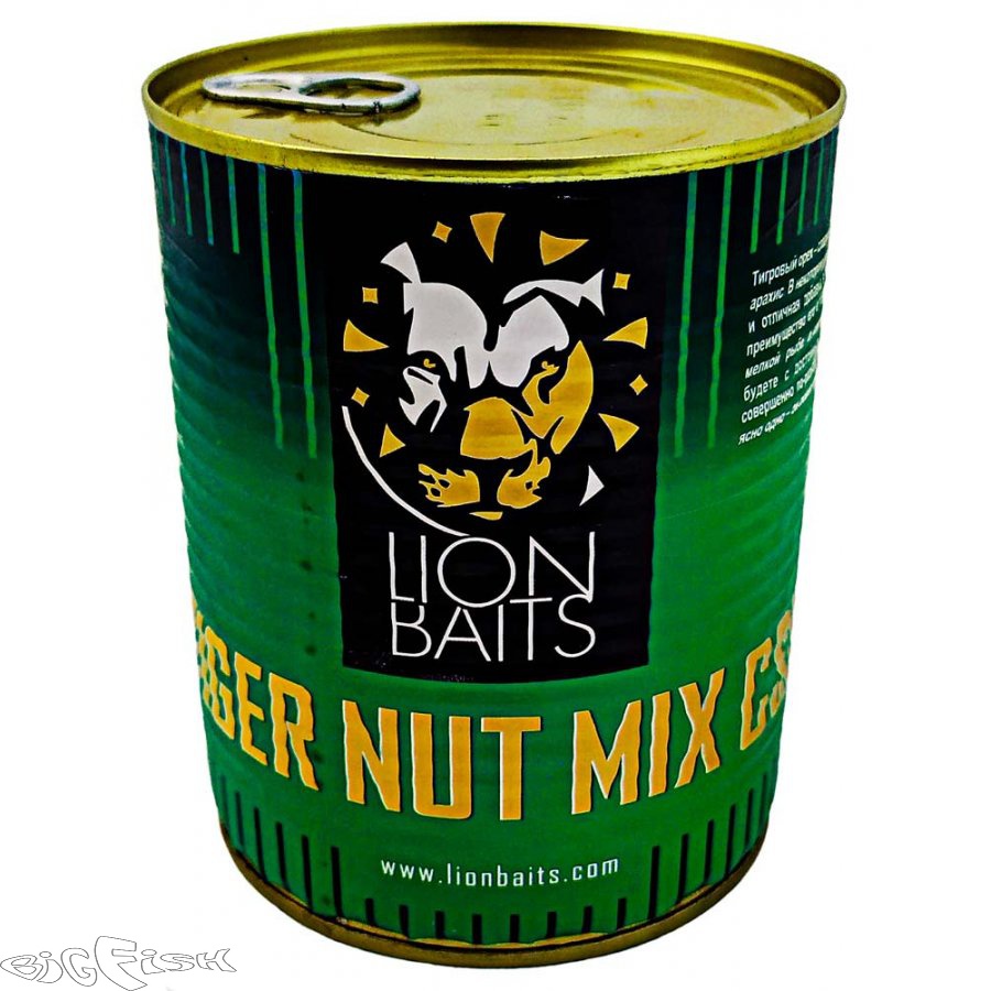 картинка Зерновая смесь LION BAITS TIGER NUT MIX CSL смесь тигрового ореха с КСЛ 900мл от магазина BigFish