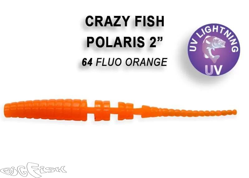 картинка Cиликон съедобный Crazy Fish Polaris 2.2" 17-54-64-6  8шт. от магазина BigFish