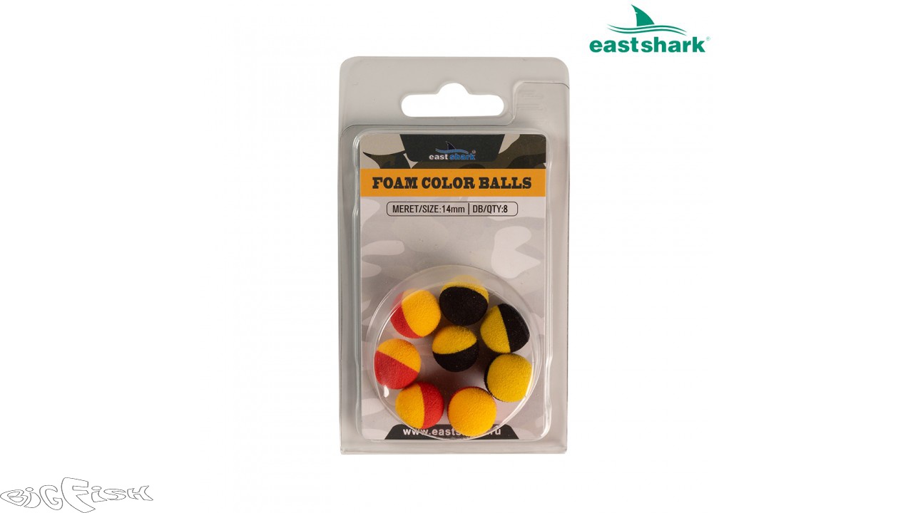 картинка EastShark Насадка для ZIG-RIG FOAM COLOR BALLS 14 mm от магазина BigFish