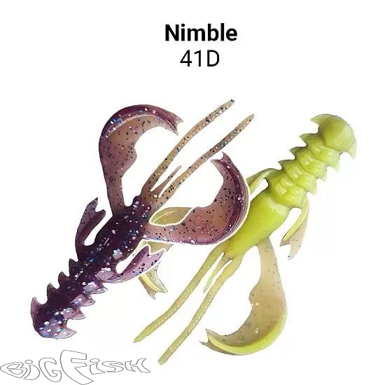 картинка Cиликон съедобный Crazy Fish Nimble 1.6" 49-40-41d-6 9шт. от магазина BigFish