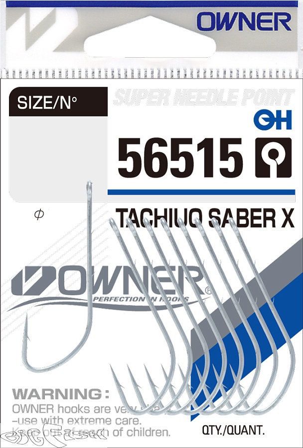 картинка OWNER Крючок Tachiuo Saber X TIN №1/0 9шт от магазина BigFish