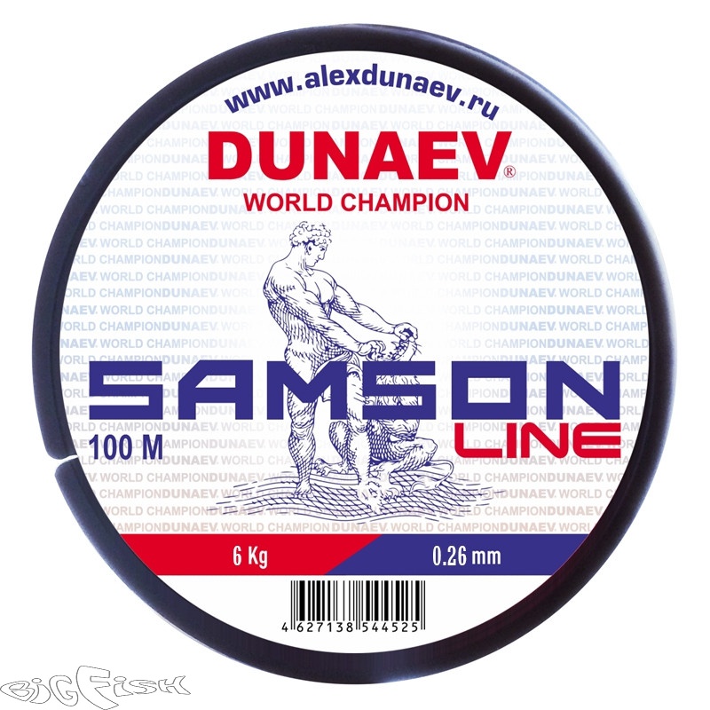 картинка Леска Дунаев Самсон диаметр 0.26 мм. от магазина BigFish
