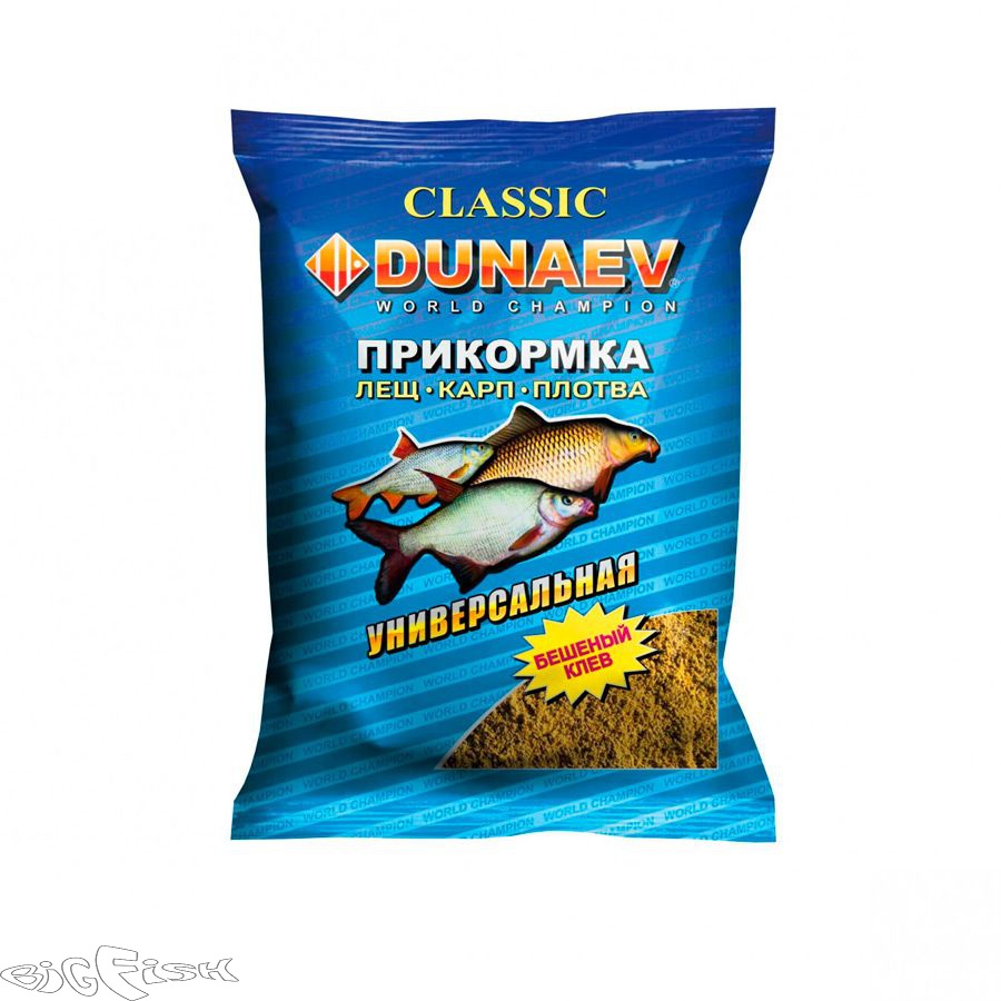 картинка Прикормка Dunaev Классика 0,9кг Универсальная (Лещ,Карп,Плотва) от магазина BigFish