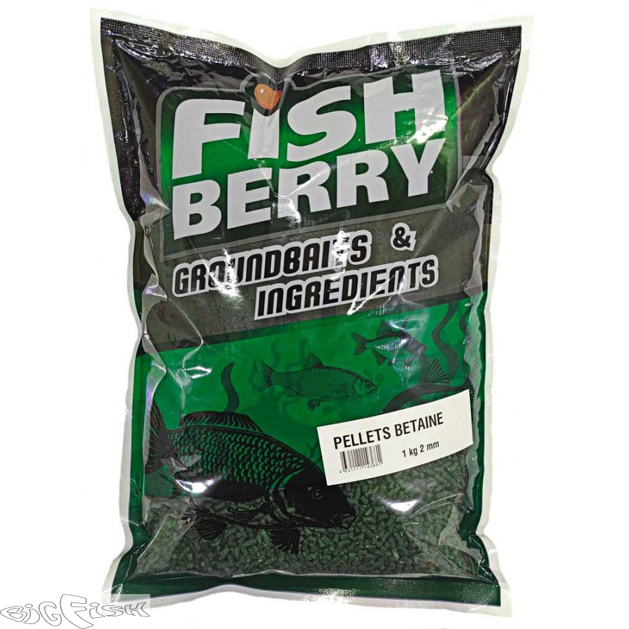 картинка Пеллетс медленно растворимый FISHBERRY зеленый бетаин 2мм 1кг от магазина BigFish